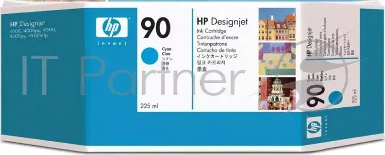 Картридж струйный HP C5060A cyan №90 для Designjet 4000/4000ps/4500/4500p (225 мл) Hewlett-Packard HP