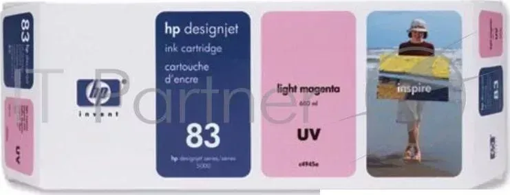Картридж струйный HP №83 C4945A светло-пурпурный для HP DJ 5000/5500 (680мл) Hewlett-Packard HP magenta light 83 DesignJet 680 мл