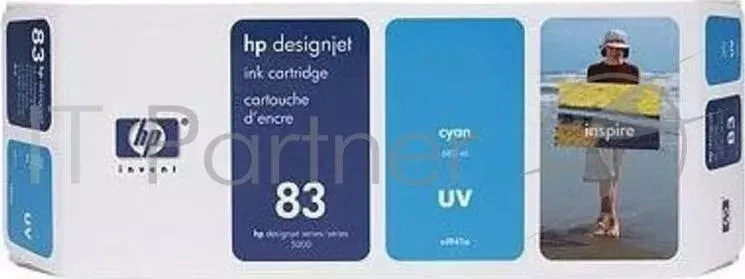Картридж струйный HP №83 C4941A голубой для HP DJ 5000/5500 (680мл) Hewlett-Packard HP cyan 83 DesignJet 680 мл