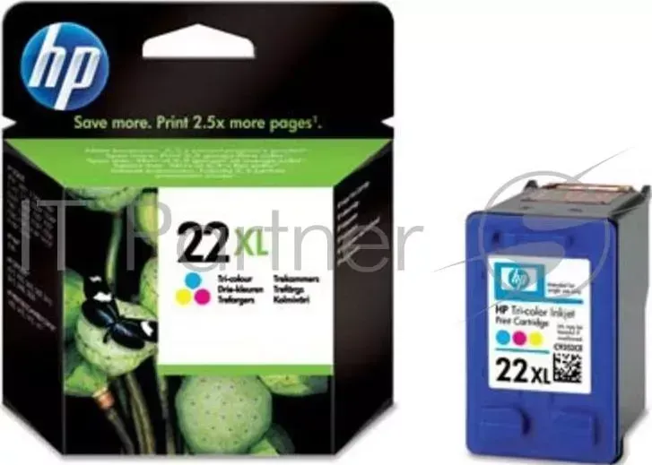 Картридж струйный HP 22XL C9352CE многоцветный для HP DJ 3920/3940/D1360/D1460/PSC 1410 (415стр.) Hewlett-Packard HP DJ 3920/3940/3930/D1311/D1341, PSC