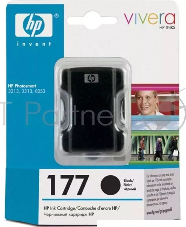 Картридж струйный HP №177 C8721HE черный для HP PS 3213/3313/8253 (410стр.) Hewlett-Packard HP 177 PhotoSmart