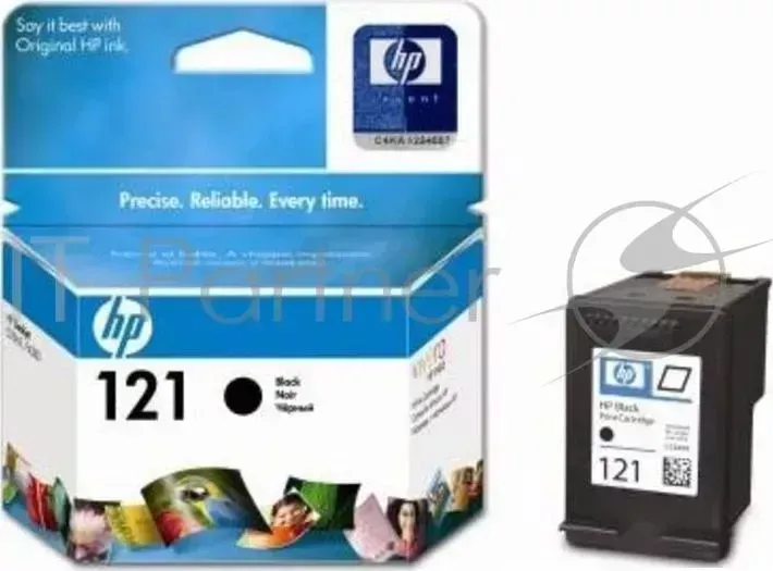 Картридж струйный HP №121 CC640HE черный для HP F4283/D2563 (200стр.) Hewlett-Packard HP 121 DeskJet D1663/2563/2663/5563, DJ F2423/2483/2493/4213/4275/4283/4583, PhotoSmart C4683/C4783