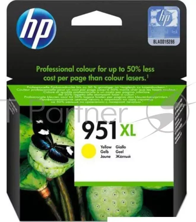Картридж струйный HP 951XL CN048AE желтый для HP OJ Pro 8100/8600 (1500стр.) Hewlett-Packard HP Officejet