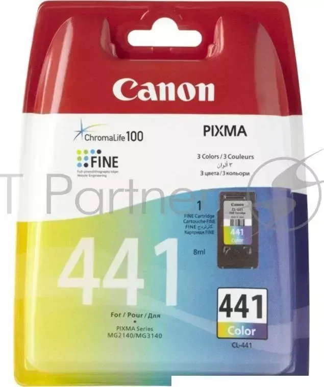 Картридж струйный CANON CL 441 5221B001 многоцветный для