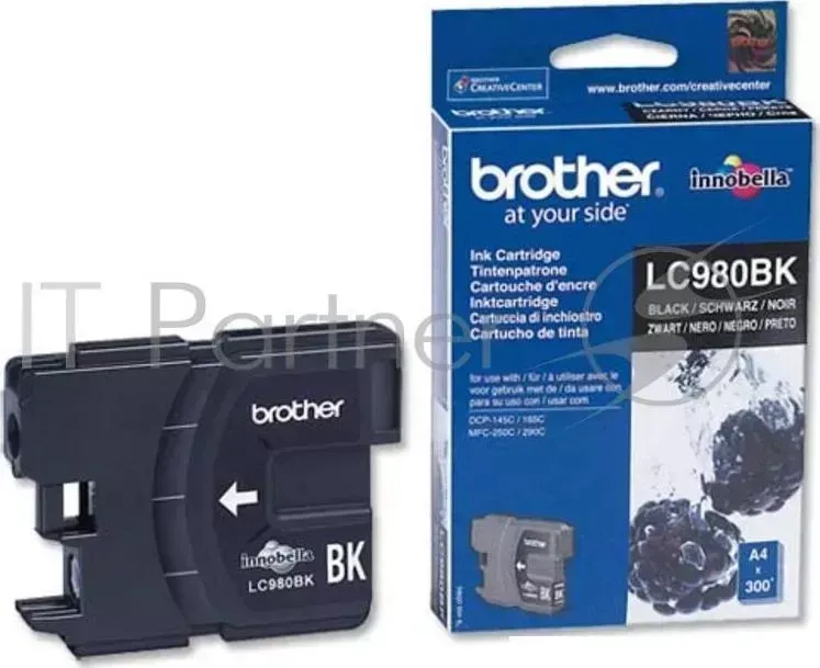 Картридж струйный BROTHER LC980BK черный для