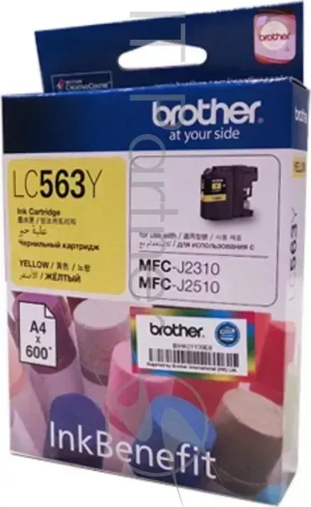 Картридж струйный BROTHER LC563Y желтый для