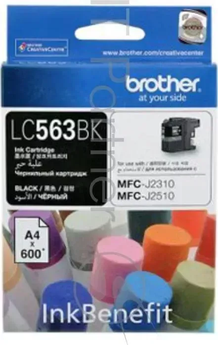 Картридж струйный BROTHER LC563BK черный для