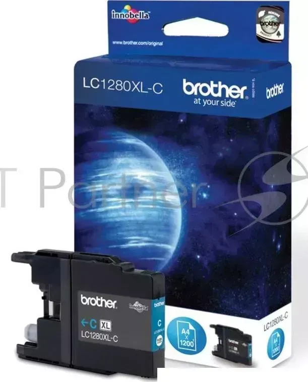 Картридж струйный BROTHER LC1280XLC голубой для