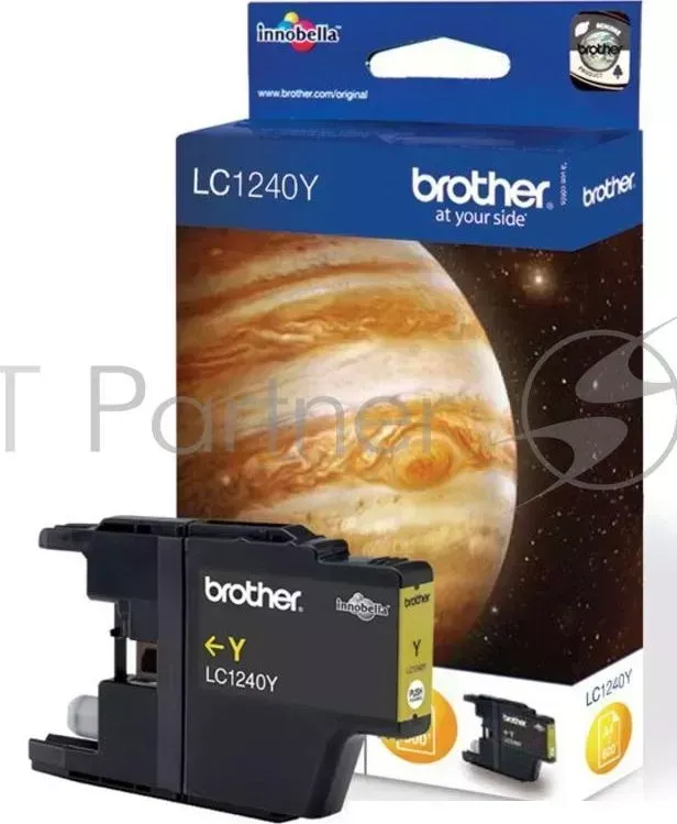 Картридж струйный BROTHER LC1240Y желтый для