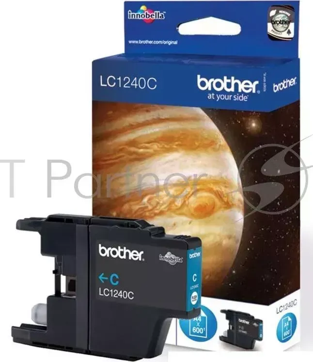 Картридж струйный BROTHER LC1240C голубой для