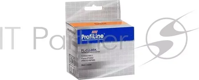 Картридж PL-CLI-8BK для принтеров Canon Pixma iP6600D/MP950 с чипом Black водн PROFILINE с ProfiLine