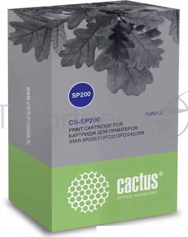 Картридж ленточный CACTUS CS SP200 фиолетовый для Star SP200/212FC/212FD/242/298