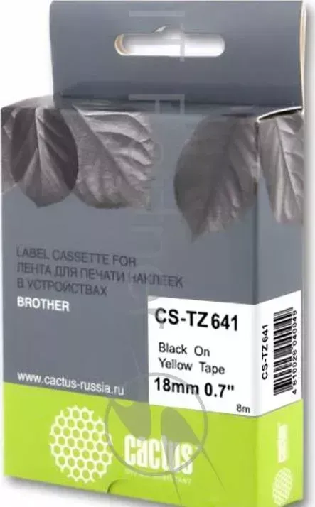 Картридж ленточный CACTUS CS TZ641 черный для Brother 1010/1280/1280VP/2700VP
