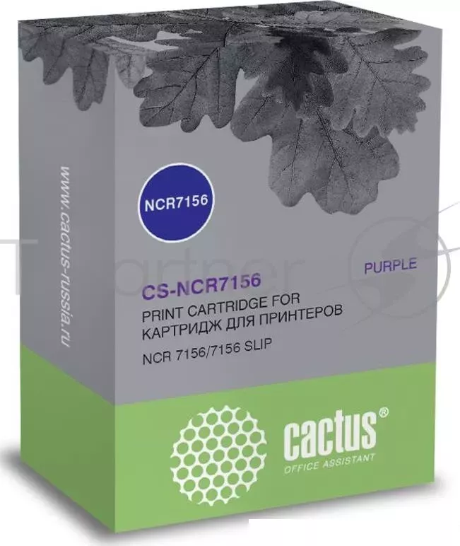 Картридж ленточный CACTUS CS NCR7156 фиолетовый для NCR 7156/7156 SLIP