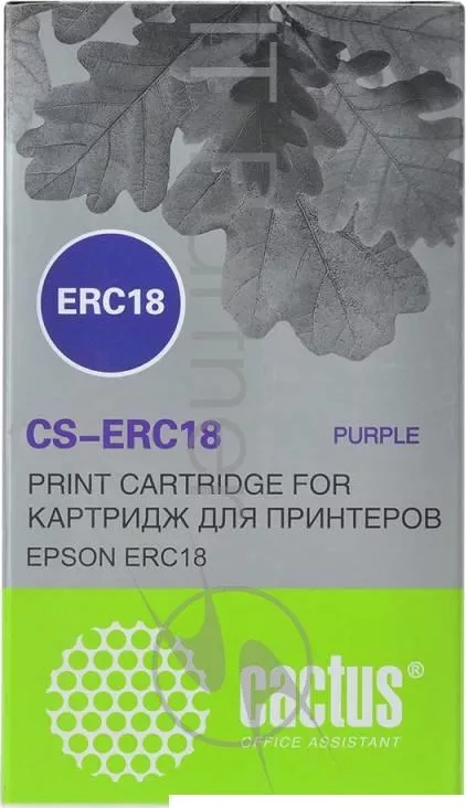 Фото №0 Картридж ленточный CACTUS CS ERC18 пурпурный для Epson ERC 18/Samsung ER4615 R 1200000 signs