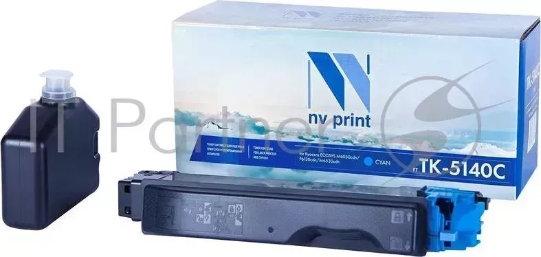 Картридж NVPrint совместимый Kyocera TK 5140 Cyan для ECOSYS M6030cdn/P6130cdn/M6530cdn 5000k