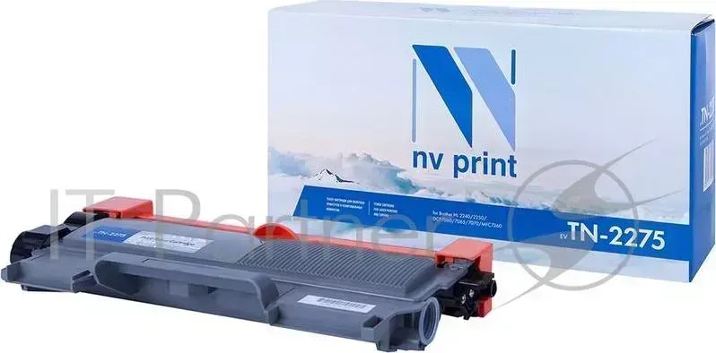 Картридж NVPrint совместимый Brother TN 2275T для HL 2240R/2240DR/2250DNR/DCP 7060DR/7065DNR/7070DWR/MFC 7360NR/7860DWR/FAX 2845R/FAX 2940R 2600k