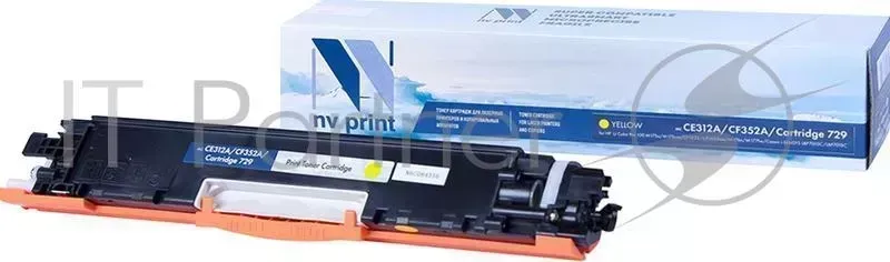 Картридж NVPrint совместимый HP CE312A/CF352A/Canon 729 Yellow для LaserJet Color Pro 100 M175a/M175nw/CP1025/CP1025nw/M176n/M177fw/Canon i SENSYS LBP7010C/LBP7018С 1