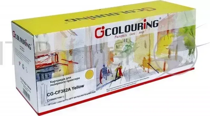 Картридж COLOURING CG CF382A тип CF382A Yellow желтый, 2700 стр., для HP Color LaserJet Pro M475/M476 MFP