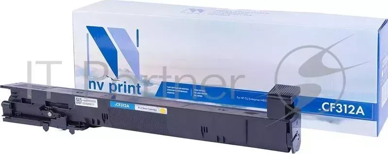 Картридж NVPrint совместимый HP CF312A Yellow для LJ M855dn/M855x/M855x/M855xh 31 500k