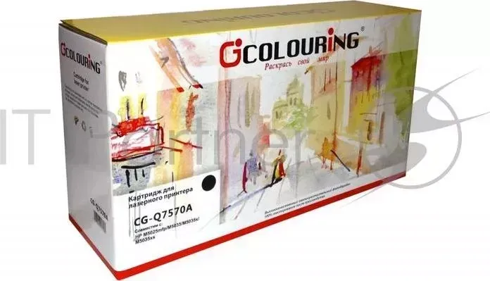 Картридж CG-Q7570A для принтеров HP LJ M5025mfp/M5035/M5035x/M5035xs 15000 копий COLOURING HP LJ