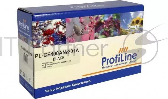 Картридж PL-CF400A №201A для принтеров HP Color LaserJet Pro M252/MFP277 1500 копий Black PROFILINE HP fiLine