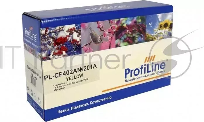 Картридж PL-CF402A №201A для принтеров HP Color LaserJet Pro M252/MFP277 1400 копий Yellow PROFILINE HP fiLine