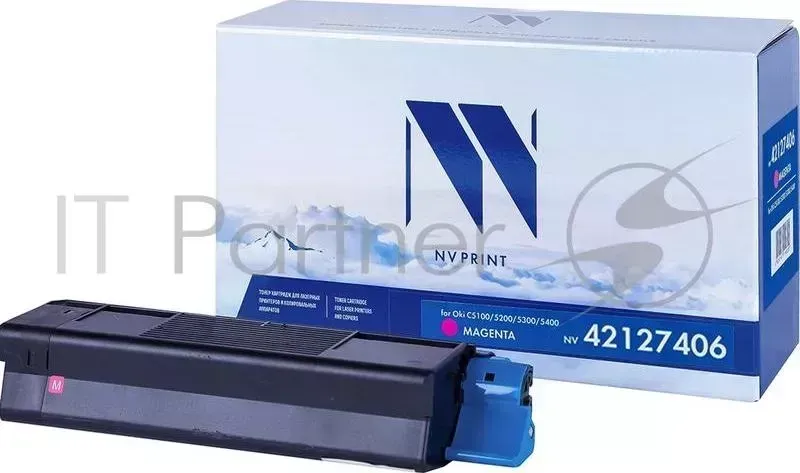 Картридж NV Print совместимый Oki C5100/5200/5300/5400 Magenta для C5100/5200/5300/5400 42127406 (5000k) NVPrint NV