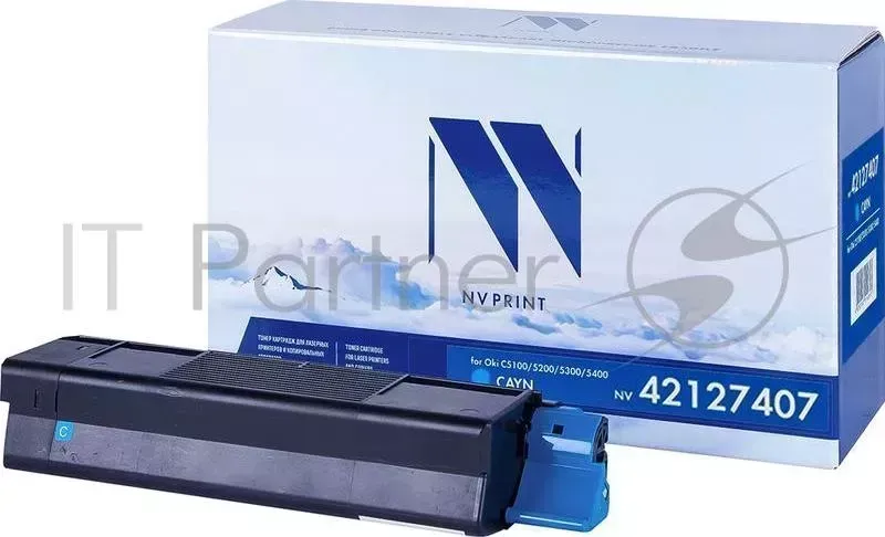 Картридж NV Print совместимый Oki C5100/5200/5300/5400 Cyan для C5100/5200/5300/5400 42127407 (5000k) NVPrint NV