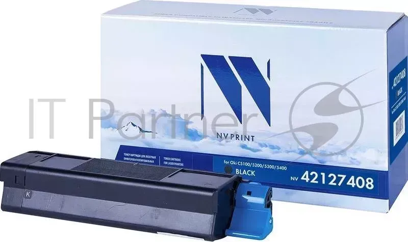 Картридж NV Print совместимый Oki C5100/5200/5300/5400 Black для C5100/5200/5300/5400 42127408 (5000k) NVPrint NV