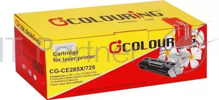 Картридж CG-CE285X/725 для принтеров HP LJ Pro P1100/P1102/P1102w/M1130/M1132/M1212nf/M1212nfw/1214nfh/М1217/M1210/Canon Laser Shot LBP6000/6018/6020/ COLOURING HP LJ 6020B 200
