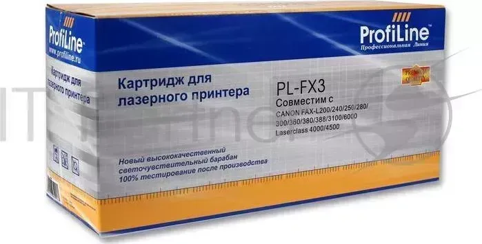 Картридж PL-FX-3 для принтеров Canon Fax-L200/240/250/280/300/360/380/388/3100/6000 Laserclass 4000/4500 2500 копий PROFILINE ProfiLine