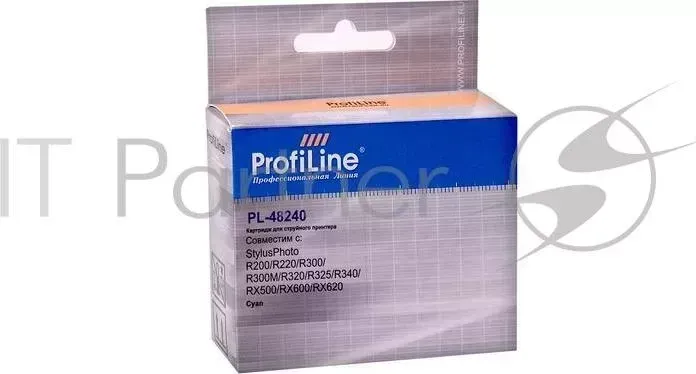 Картридж PL-48240 для принтеров Epson StylusPhoto R200/R220/R300/R300M/R320/R325/R340/RX500/RX600/RX620 Cyan водн PROFILINE ProfiLine