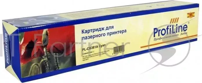 Картридж PL-CB381А для принтеров HP Color LaserJet CP6015/CM6040 20000 копий Cyan PROFILINE HP ProfiLine