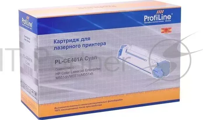 Картридж PL-CE401A для принтеров HP Color LaserJet Enterprise M551dn/M551n/M551xh Cyan 6000 копий PROFILINE HP ProfiLine