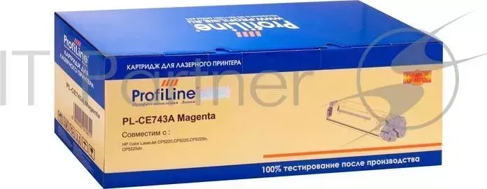 Картридж PL-CE743A для принтеров HP Color LaserJet CP5225/5225n/5225dn Magenta 7300 копий PROFILINE HP ProfiLine