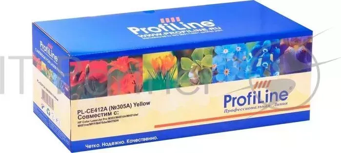Картридж PL-CE412A (№305A) для принтеров HP Color LaserJet Pro M351/M451dn/M451dw/M451nw/MFP/M475dw/M475DN Yellow 2600 копий PROFILINE HP fiLine