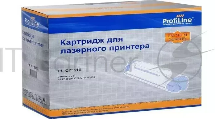 Картридж PL-Q7551X для принтеров HP LJ P3005/3005D/3005N/3005DN/3005X/M3027/MFP M3035MFP/M3035XS MFP 13000 копий PROFILINE HP LJ ProfiLine