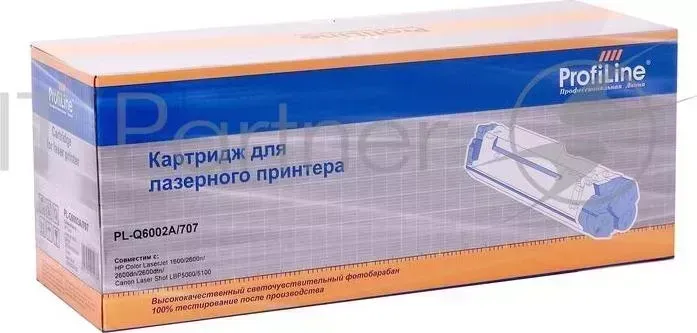 Картридж PL-Q6002A/707 для принтеров HP CLJ 1600/2600n/2600dn/2600dtn/2605DN/2605DTN/CM1015MFP/CM1017MFP Canon Laser Shot LBP5000/5100 Yellow 2000 коп PROFILINE HP ий ProfiL