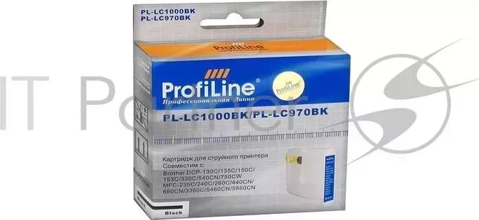 Картридж PL-LC1000BK/LC970BK для принтеров Brother DCP -130C/135C/150C/235C/330C/350C/440CN/750CW/MFC-240C/260C/660CN/665CW/885CW/360C/5460CN/5860CW B PROFILINE Black водн