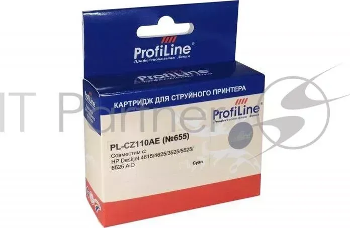 Картридж PL-CZ110AE №655 для принтеров HP Deskjet 4615/4625/3525/5525/6525 AiO Cyan водн PROFILINE HP ProfiLine
