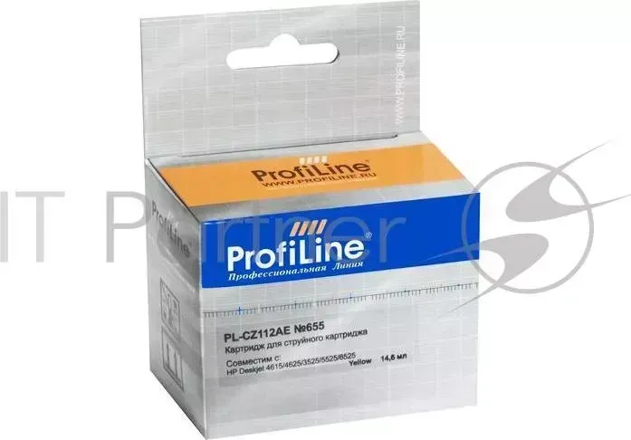 Картридж PL- CZ112AE №655 для принтеров HP Deskjet 4615/4625/3525/5525/6525 AiO Yellow водн PROFILINE HP ProfiLine