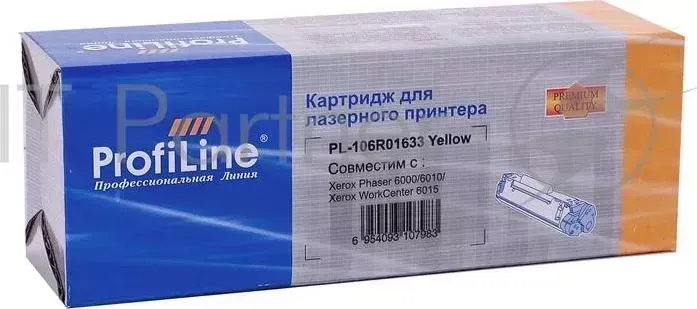 Картридж PL-106R01633 для Rank Xerox Phaser 6000/6010/Xerox WorkCenter 6015 Yellow 1400 копий PROFILINE 6000/6010/ ProfiLine
