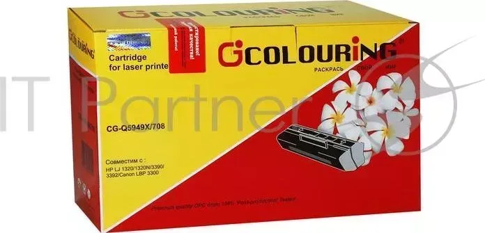 Картридж CG-Q5949X/708 для принтеров HP LJ 1320/1320N/3390/3392/CANON LBP3300 6000 копий COLOURING HP LJ