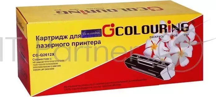 Картридж CG-Q2612X для принтеров HP LJ 1010/1012/1015/1018/1020/1022/3015/3020/3030/3050/3052/3055/M1005/M1005MFP/M1319/M1319MFP Series Canon LBP2900/ COLOURING HP LJ 3000 3000