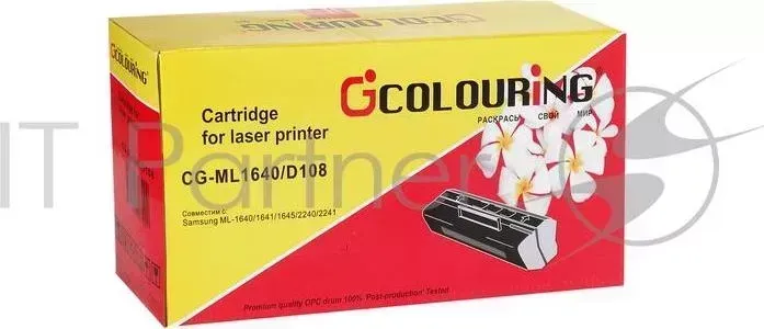 Картридж CG-MLT-D108S для принтеров Samsung ML-1640/1641/1645/2240/2241 с чипом 1500 копий COLOURING с