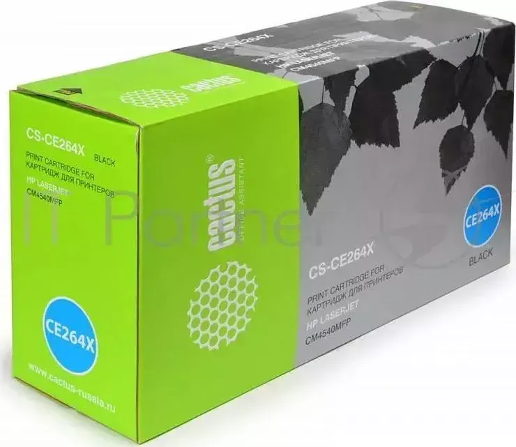 Картридж CACTUS CS CE264X для HP LaserJet Pro CLJ CM4540 MFP 17000 страниц черный