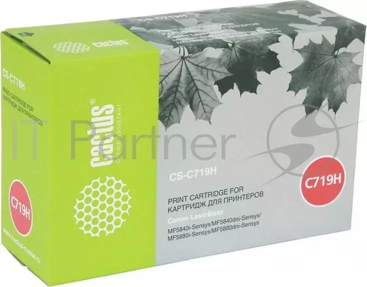 Картридж CACTUS CS C719H для Canon i SENSYS MF5840/ MF5880, черный, 6400стр