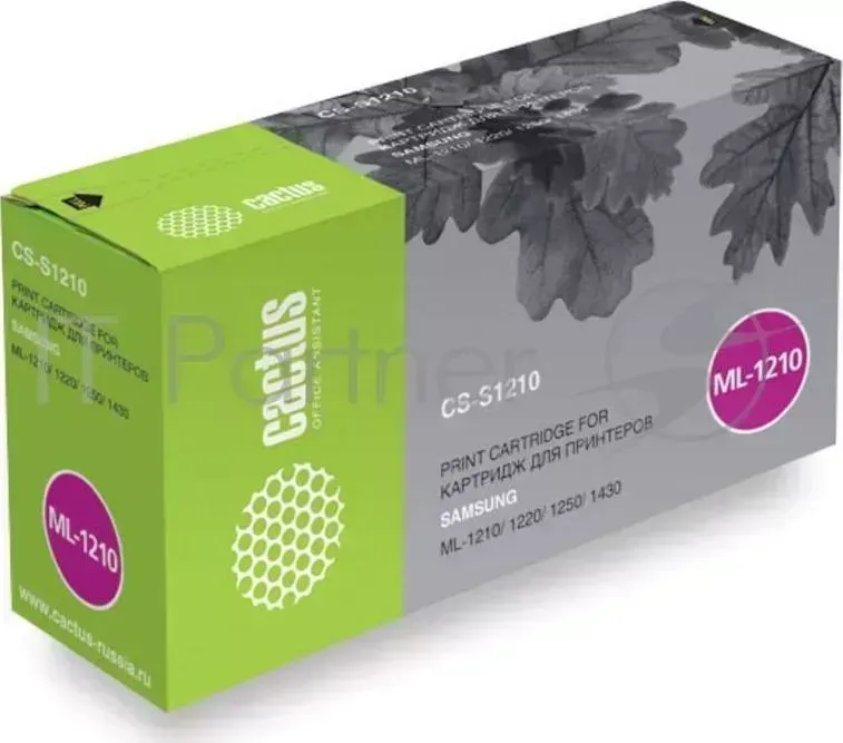 Картридж CACTUS CS S1210 ML 1210D3 для принтеров SAMSUNG ML 1210/1220/1250/1430. 2500 стр.