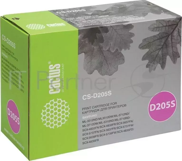 Картридж CACTUS CS D205S для принтеров SAMSUNGML 3310/3710/ SCX 4833/5637 ,2000стр